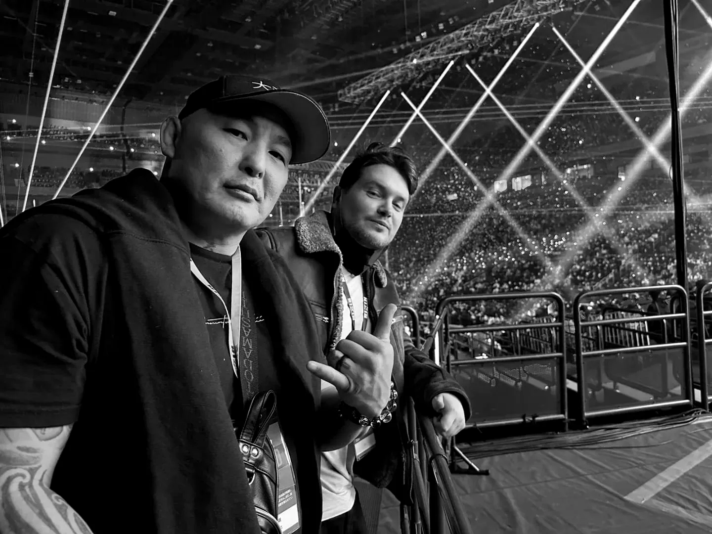 Ringside view inside Saitama Super Arena.